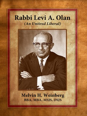 cover image of Rabbi Levi A. Olan (An Untired Liberal)